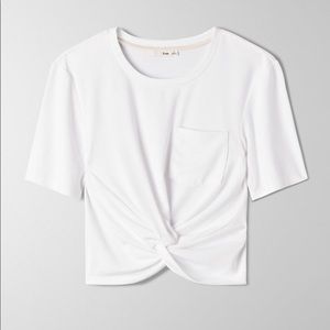 Aritzia Front-Knot Tee